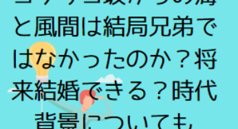 コクリコ坂からの松崎海(メル)と風間俊は兄妹じゃない？その後結婚できるかについても